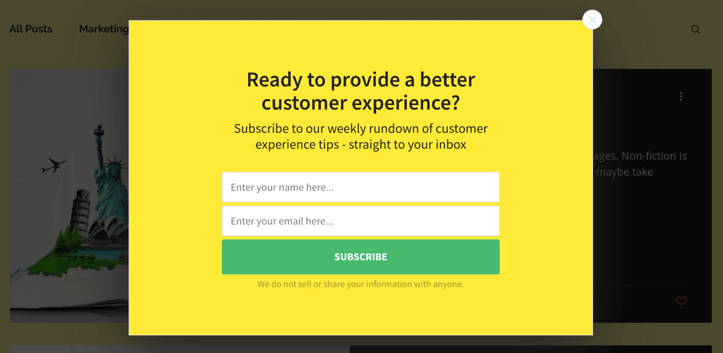 woocommerce popup